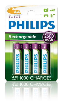Изображение Philips Rechargeables Battery R6B4B260/10