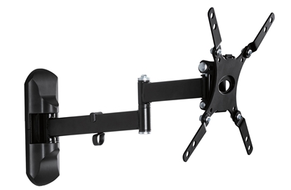 Attēls no Universal articulating wall mount for TV up to 42", VESA wall mount compatible: 100x100 mm, 200x100 mm, 200x200 mm, extension: 35 cm, wall distance: 4.2 cm, level correction, TV cable management, mounting templates and hardware included
