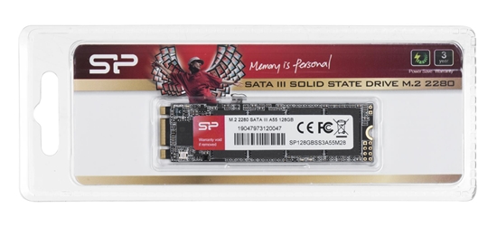 Изображение Silicon Power SP128GBSS3A55M28 internal solid state drive M.2 128 GB Serial ATA III SLC