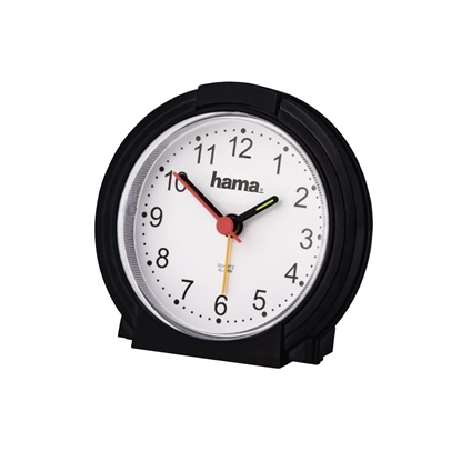 Изображение Hama Alarm Clock Classic silent black/white 186335