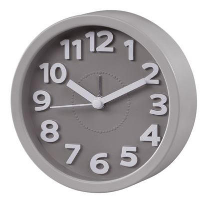 Изображение Hama Alarm Clock Retro, round Taupe, silent             186324
