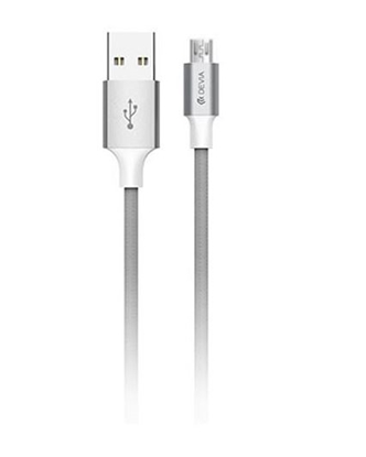 Attēls no Devia Pheez Series Cable for Micro USB (5V 2.4A, 2M) grey