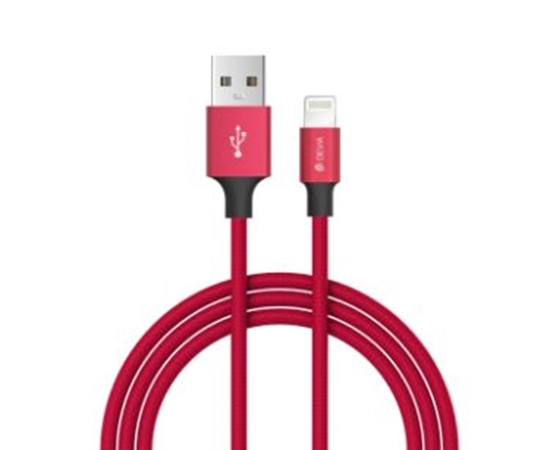Изображение Devia Pheez series USB-C TO Lightning cable 1M red
