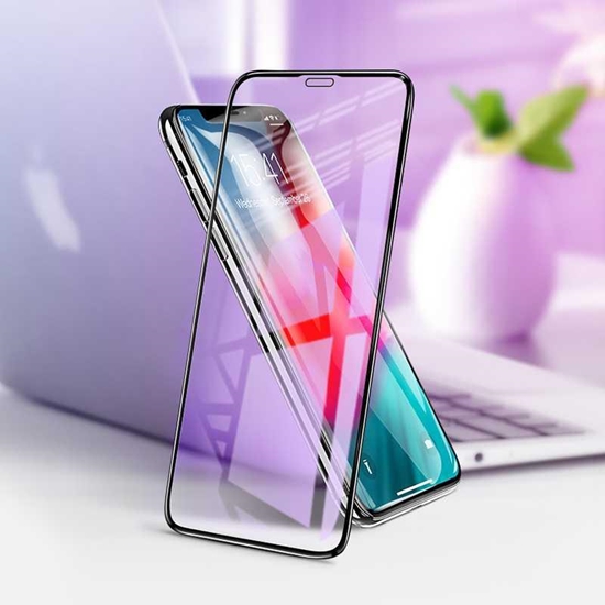 Изображение Devia Van Anti-blue Ray Full Screen Tempered Glass iPhone XR (6.1) black (10pcs)