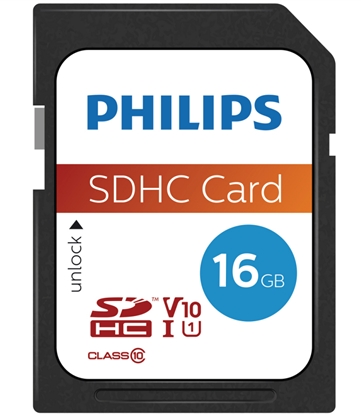 Attēls no Philips SDHC Card           16GB Class 10 UHS-I U1