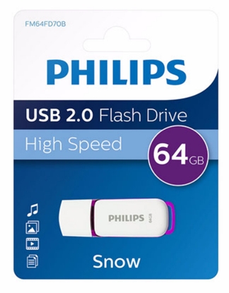 Изображение Philips USB 2.0             64GB Snow Edition Magic Purple
