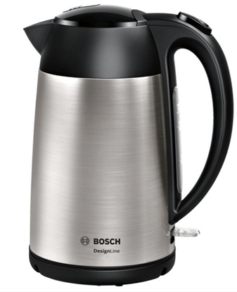 Attēls no Bosch TWK3P420 electric kettle 1.7 L 2400 W Black, Stainless steel