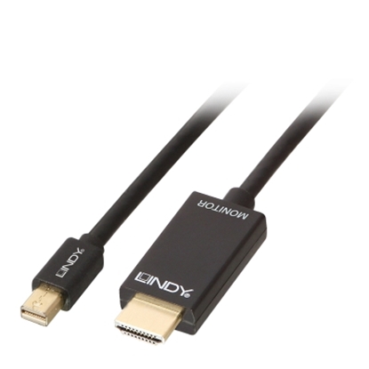 Изображение Lindy 3m Mini DisplayPort to HDMI 10.2G Cable