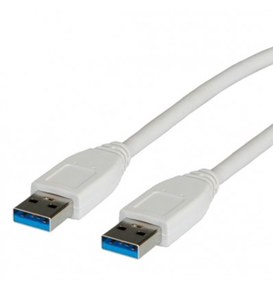 Attēls no VALUE USB 3.2 Gen 1 Cable, A - A, M/M, white, 1.8 m