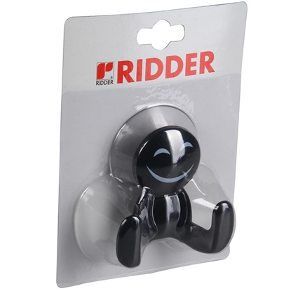 Изображение Āķis ar piesūcekni Smiley, melns