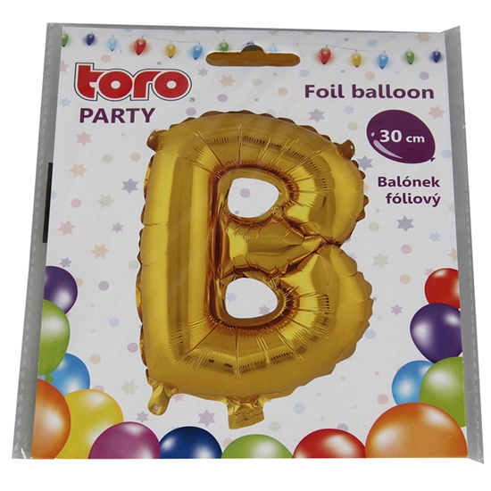 Picture of Balons burts B 30cm folija, zelta