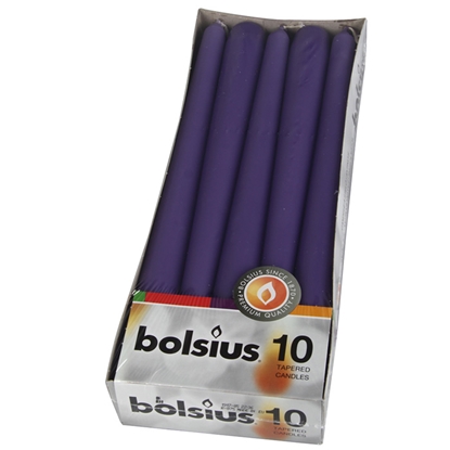 Изображение Galda svece Bolsius violeta 10gab.
