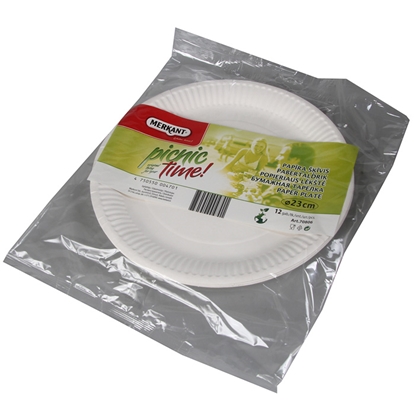 Picture of Papīra šķīvji 23cm 12gab.