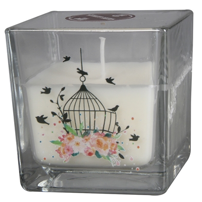 Picture of Svece stikla tr. 8x8cm Būrīši