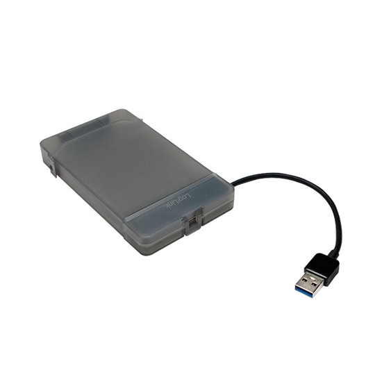 Picture of Logilink Adapter USB 3.0 auf 2,5" SATA mit Schutzhülle,schw.