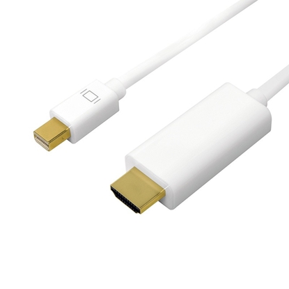 Изображение Kabel mini DisplayPort do HDMI,4K, 5m Biały 