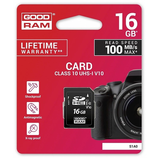 Picture of GOODRAM SDHC 16GB CL10 UHS-I