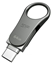 Attēls no Silicon Power Mobile C80 USB flash drive 64 GB USB Type-A / USB Type-C 3.0 (3.1 Gen 1) Titanium