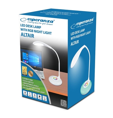 Picture of Esperanza ELD102 table lamp Non-changeable bulb(s) 3 W LED White