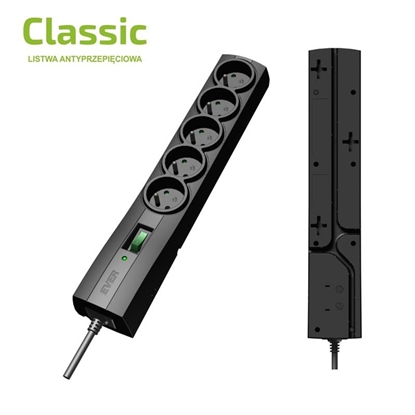 Picture of Ever CLASSIC Black 5 AC outlet(s) 250 V 1.5 m