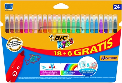 Picture of BIC Felt tip pens KIDS COULEUR, Pouch 24, 103240