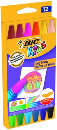 Picture of BIC OIL PASTELS 12 colours 380349