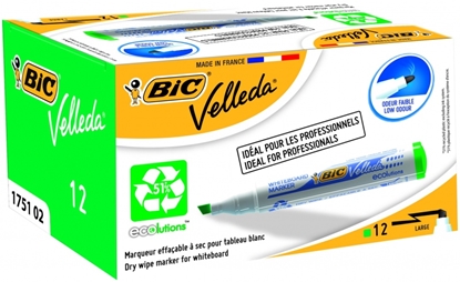Picture of BIC whiteboard marker VELL 1751 4-6 mm, green, Box 12 pcs. 751028