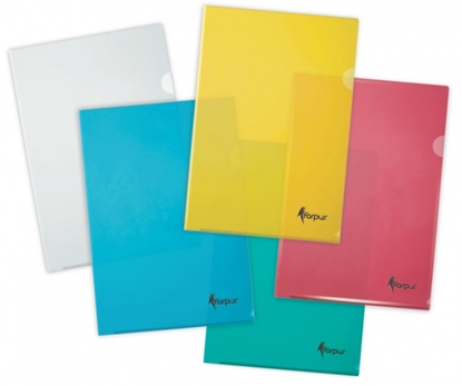 Pilt Folder L Forpus, A4, 180 microns, yellow, plastic