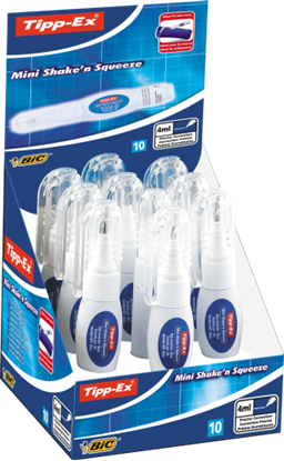 Picture of Bic correction pen Mini SHAKE N SQUEEZE 4 ml., Pouch 10 pcs 733401