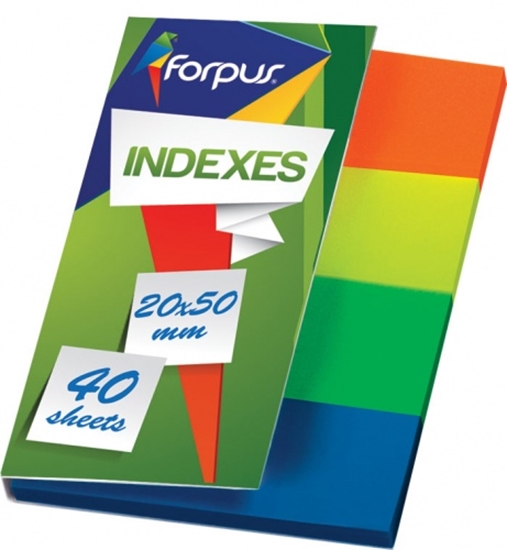 Picture of Index Forpus, 20x50mm, Assorti, Plastic (4x40) 0718-102