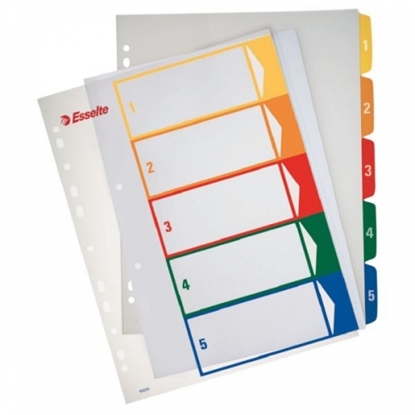 Picture of Divider Esselte Project, A4, 1-10 colors, plastic 0807-118