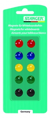 Attēls no STANGER Whiteboard Magnets set of 8 colours, 1 set 73002