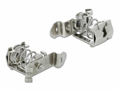 Picture of Delock Shield Clamp for DIN Rail - Cable diameter 4 - 13.5 mm