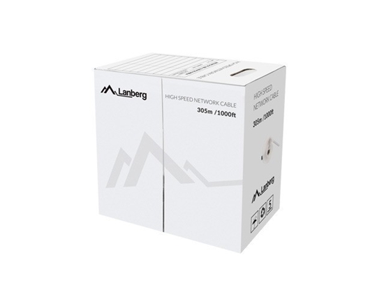 Picture of LANBERG LAN cable UTP cat.5e 305m yellow