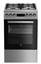 Attēls no Beko FSE52320DXD cooker Freestanding cooker Gas Black, Stainless steel A