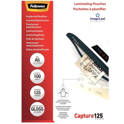 Picture of Fellowes ImageLast A5 125 Micron Laminating Pouch - 100 pack