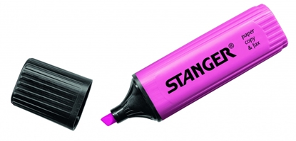 Изображение STANGER highlighter, 1-5 mm, pink, Box 10 pcs. ž180004000