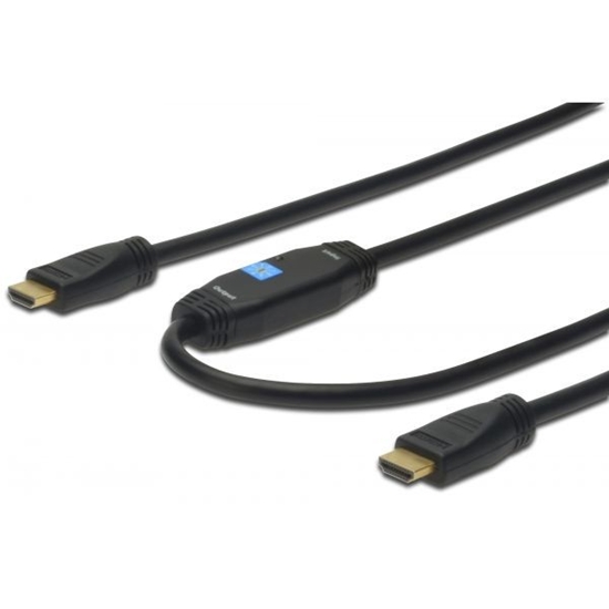 Picture of Kabel połączeniowy HDMI HighSpeed z Ethernetem ze wzmacniaczem 4K 30Hz UHD HDMI A/A M/M 15m