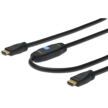 Picture of Kabel połączeniowy HDMI HighSpeed z Ethernetem ze wzmacniaczem 4K 30Hz UHD HDMI A/A M/M 20m