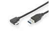 Изображение DIGITUS Verbindungskabel USB TypC 90° -> A  St/St 1.0m