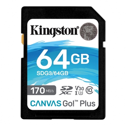 Attēls no Kingston microSD Canvas Go Plus 64 GB