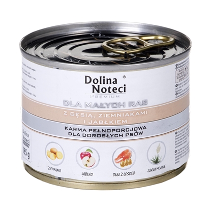 Attēls no DOLINA NOTECI Premium with goose, potatoe and apple Small breeds - Wet dog food - 185 g