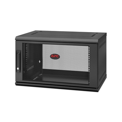 Picture of APC NetShelter WX 6U Single Hinged Wall-mount Enclosure 400mm Deep Wall mounted rack Black