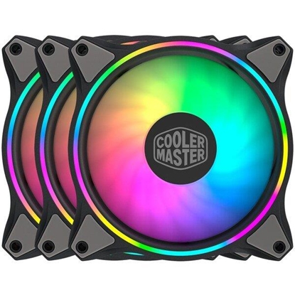 Изображение Cooler Master MasterFan MF120 Halo 3in1 Computer case Fan 12 cm Black, Grey