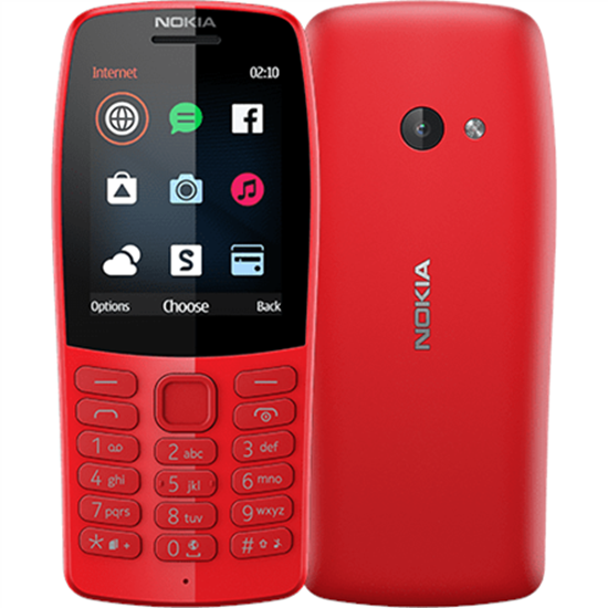 Изображение Nokia | 210 | Red | 2.4 " | TFT | 240 x 320 pixels | 16 MB | N/A MB | Dual SIM | Bluetooth | 3.0 | USB version microUSB | Main camera 0.3 MP | 1020 mAh