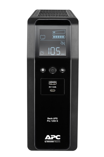 Picture of APC BACK UPS PRO BR 1200VA uninterruptible power supply (UPS) Line-Interactive 1.2 kVA 720 W 8 AC outlet(s)