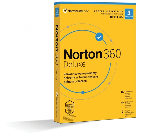 Изображение *Norton 360 DELUX   25GB PL 1U 3Dvc 1Y   21408734 