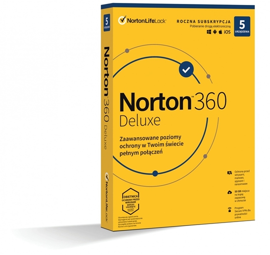 Picture of Norton 360 DELUX   50GB PL 1U 5Dvc 1Y   21408667 