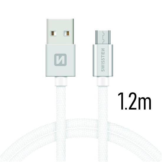 Изображение Swissten Textile Universal Micro USB Data and Charging Cable 1.2m