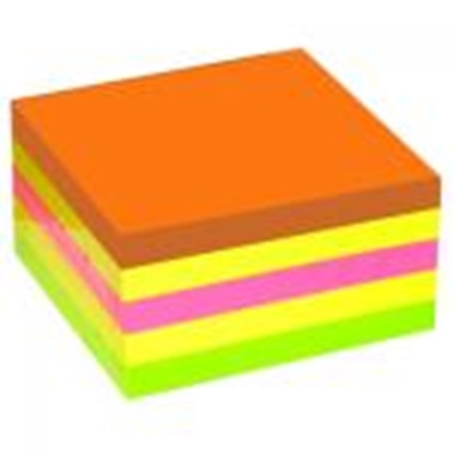 Picture of Līmlapiņas 75x75mm,  400 lapas,  4 neona krāsas